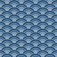 Navy blue shade Japanese wave pattern background. Japanese seamless pattern vector. Waves background illustration. for clothing, wrapping paper, backdrop, background, gift card. vector