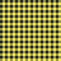 Yellow and black buffalo plaid pattern with oblique line inside background. plaid pattern background. plaid background. Seamless pattern. for backdrop, decoration, gift wrapping, gingham tablecloth. vector
