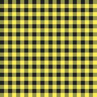 Yellow and black buffalo plaid pattern with oblique line inside background. plaid pattern background. plaid background. Seamless pattern. for backdrop, decoration, gift wrapping, gingham tablecloth. vector
