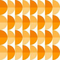 Orange gradient half circle pattern. Half circle vector seamless pattern. Decorative element, wrapping paper, wall tiles, floor tiles, bathroom tiles.