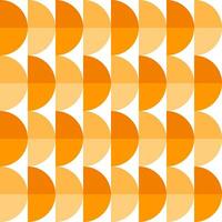 Orange gradient half circle pattern. Half circle vector seamless pattern. Decorative element, wrapping paper, wall tiles, floor tiles, bathroom tiles.