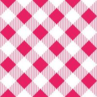 Pink shade plaid pattern with oblique line inside background. plaid pattern background. plaid background. Seamless pattern. for backdrop, decoration, gift wrapping, gingham tablecloth. vector