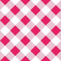 Pink shade plaid pattern with oblique line inside background. plaid pattern background. plaid background. Seamless pattern. for backdrop, decoration, gift wrapping, gingham tablecloth. vector