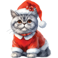 Cute pets in festive costumes, AI Generated png