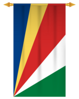 seychelles bandera vertical banderín aislado png