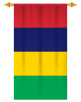 mauritius flagga vertikal vimpel isolerat png