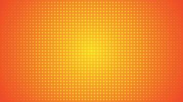 Abstract orange background, halftone dots vector