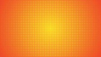 Abstract orange background, halftone dots vector