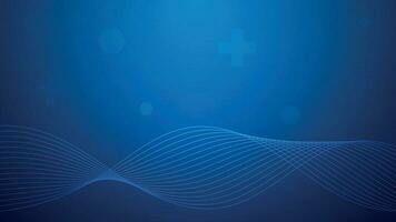 abstract healthcare technology background with waves vector