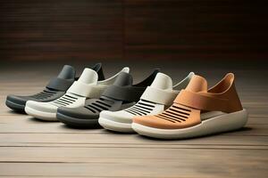 minimalista calzado diseño destacando simplista comodidad y moderno estético apelación foto