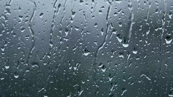 The Rain Drops on Window Glass video