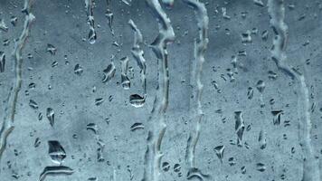 a chuva gotas em janela vidro video