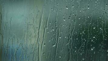 The Rain Drops on Window Glass video