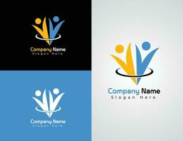 Vector Colorful Company website logo collection or logo set