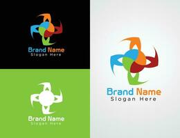 Vector Colorful Company website logo collection or logo set