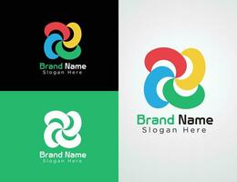 Vector Colorful Company website logo collection or logo set