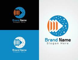 Vector Colorful Company website logo collection or logo set