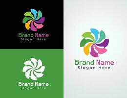 Vector Colorful Company website logo collection or logo set