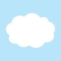 Vector cloud sticker clipart vector, flat design