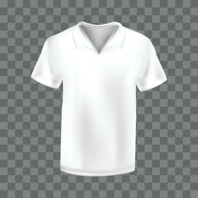 White Shirt Mockup Vector Art, Icons, and Graphics for Free Download