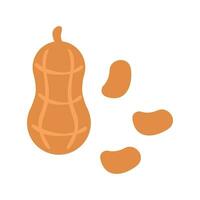 Vector peanut vegetable cartoon illustration