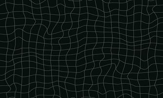 Vector grid abstract wave web on dark background