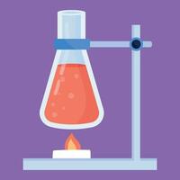 Vector elemental objects for chemistry science lab