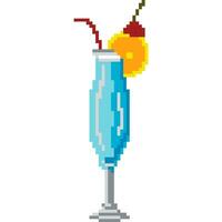 Drink cartoon icon in pixel style vector