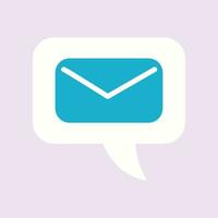 vector mensaje icono correo sobre SMS icono diseño en blanco