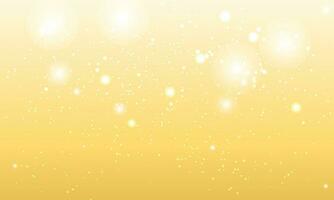 Vector yellow background with glowing sparkle bokeh