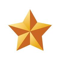 Vector star shape, vector in flat design