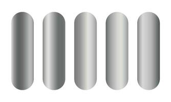 Vector set of silver or platinum gradients