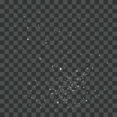 Vector white sparks glitter special light effect