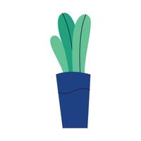 Vector home plant. potted plant isolated on white. flat. vector illustration