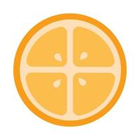vector rebanada limón icono aislado diseño