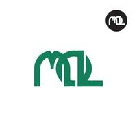 Letter MOL Monogram Logo Design vector