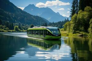 Hybrid Ferry Service in Tranquil Lake photo