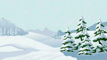 vallend sneeuw animatie video