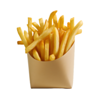 papas fritas en papel taza ai generativo png