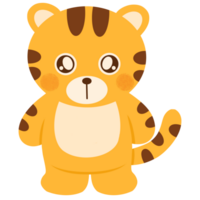 tigre, animal, dessin animé png