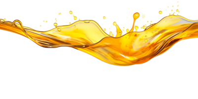 photorealistic image of a splash of oil, apple juice juice. transparent splash with drops and splashes. AI Generative png