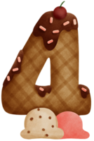 sweet number dessert png