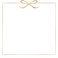 Gold ribbon frame png