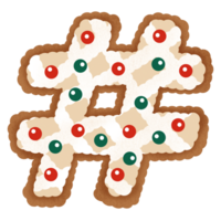 pan de jengibre Navidad símbolo png