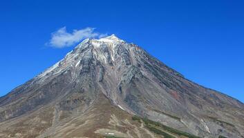 volcano Vilyuchinsky in Kamchatkapeninsula in summer photo