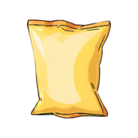 Snack Packing Hand Drawn Cartoon Style Illustration AI Generated png