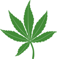 Simplicity cannabis leaf freehand drawing png