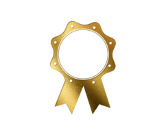 il isolato lusso d'oro luccichio distintivo piatto etichetta icona png
