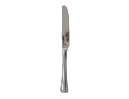 aislado utensilio plata cuchillo en transparente antecedentes png