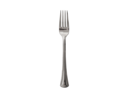 isolado utensílio prata garfo em transparente fundo png